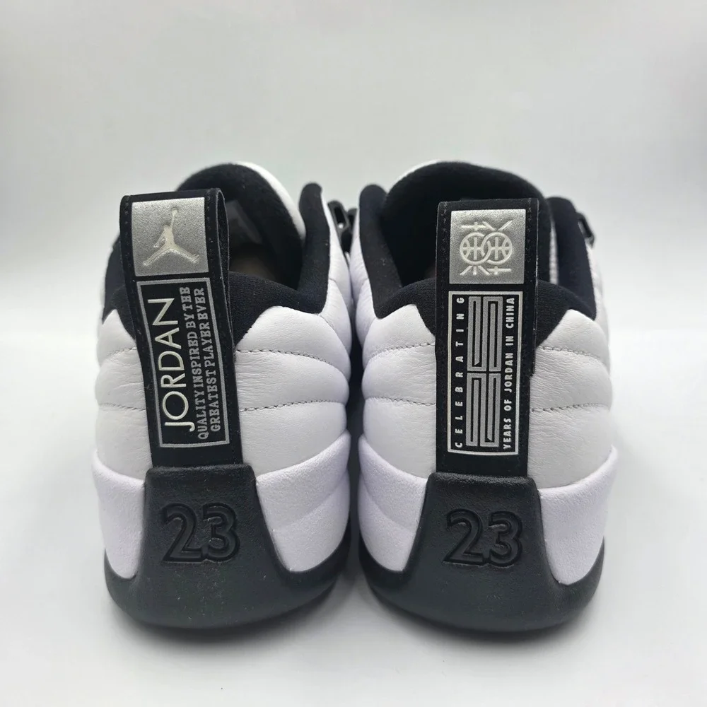 Jordan 12 Retro Low GC 25 Years in China White Black DO8726-100 Mens Size 8